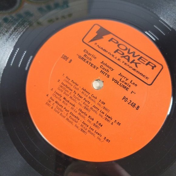 Jerry Lee Lewis Charlie Rich Johnny Greatest Hits Volume 1 Vinyl - Picture 5 of 5